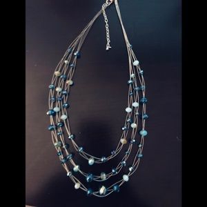 Floating Beaded Floating Necklace